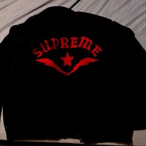 Supreme star fleece jacket